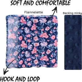 Fundas para cinturón de seguridad de coche de bebé, fundas de correa de asiento de carriola floral, correas de asiento de coche almohadillas para orejas de hombro para niñas y niños, protectores de cinturón de seguridad Minky para asientos de coche/carrio
