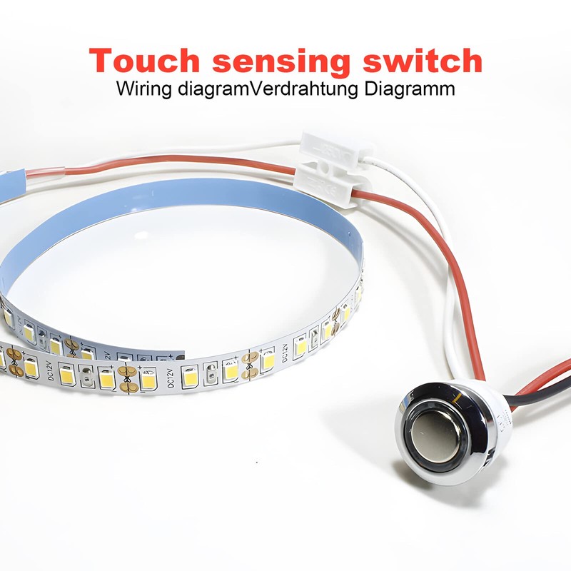 Pack of 2 5-24 V DC LED Touch Dimmer Switch,