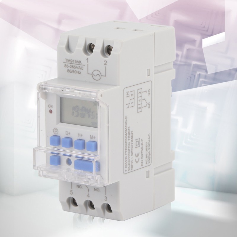 85‑265V AC 16A Weekly 12/24hrs Timer Switch LCD On Off
