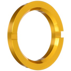 KYO-EI INDUSTRIAL CORPORATION Hub Centric Ring, 2.9 inches (73 mm) / 2.2 inches (56 mm), Extruded Rim Lip, Aluminum, Color: Gold, Set of 2