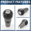 INFINAUTO 6 Speed Manual Gear Shift Knob, Automotive Gearbox Stick