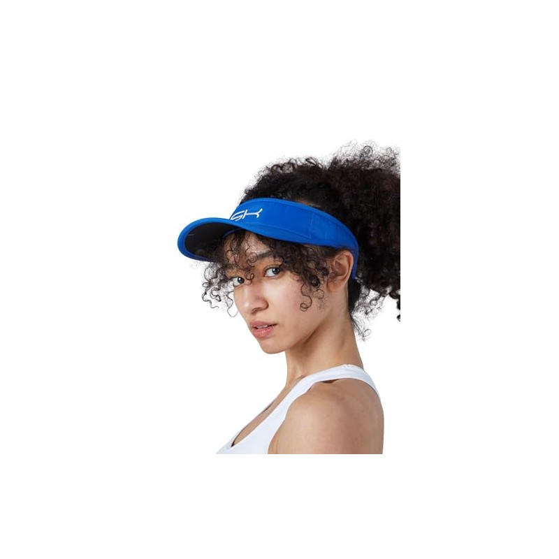 Sportkind Tennis, Running, Golf Sun Visor, cobalt blue