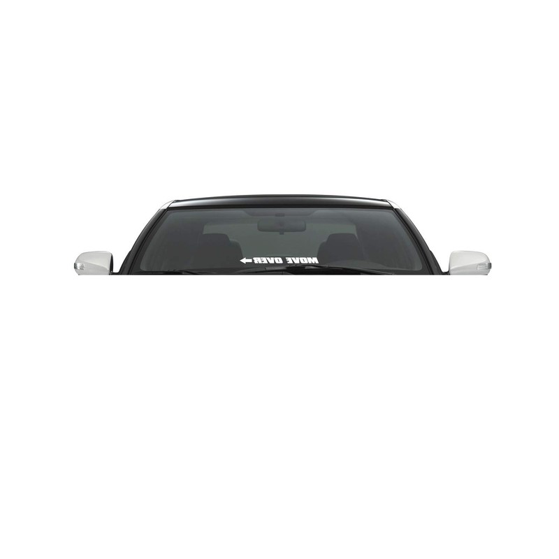 Xpin Graphics Move Over Decal Sticker Windshield Banner 23" Arrow