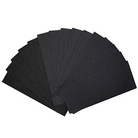 Annietfr Papel de lija de grano 80, grano 120, grano 220, grano surtido para acabado de muebles de madera, lijado de metal y pulido automotriz, 9 x 9 cm hojas de lija en seco o húmedo (15 unidades)