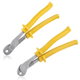 SPEEDWOX 2pcs J Clip Pliers Straight Type Bend Type J Clip Pliers J Clip Pliers J Clip Pliers Cage Building Pliers Heavy Duty J Clip Pliers Cage Building Pliers Soft Grips Wire Cage Buckles Improve