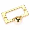 HIGHPOINT Drawer Pull with Card Holder Polished Brass Finish