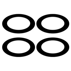 Awclub Black Goof Trim Ring for 6 Inch Recessed Cans Downlights for Ceiling Light Fixtures, 4 Pack 6.3-Inch Inner Diameter, 8.5-Inch Outer Diameter, Steel Construction