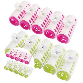 5 tong hair rolls, 2 medium size bangs rolled wave rolls