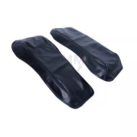 Unbranded Black Vinyl Saddlebag Lid Bra Covers For Harley Touring Electra Street Tri Glide