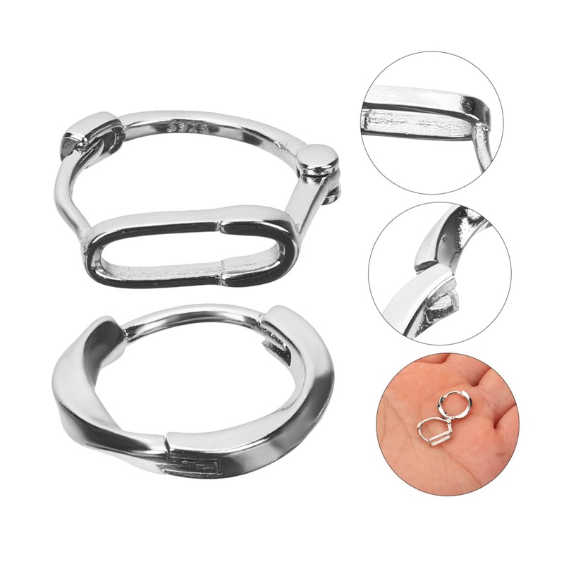 FOMIYES 1Pair Creative Mini Ear Unique Earrings for Men and