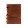 Lama Li Leather Journal, 3" x 4", Brown