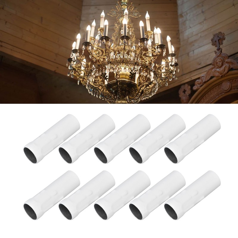 10Pcs E14 Metal Tube for Candle Lamp Holder Lamp Base