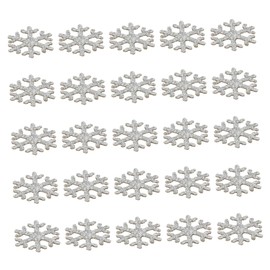 CORHAD 50pcs DIY Decorative Ornaments Mini Barrettes Sequin Applique Glitter Hair Clips DIY Hairband Part Accessories Hair Barrettes DIY Hairpin Patches Gold Powder Cloth Silver