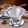 Hanlomele Pour Over Coffee Dripper, Paperless Reusable Coffee Filter, Pour