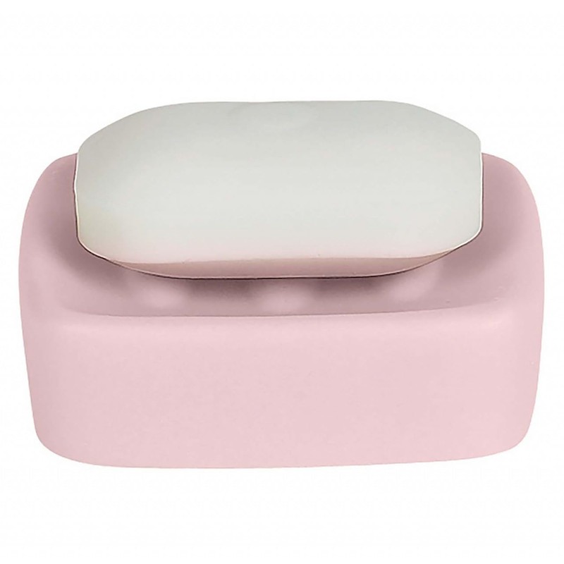 Spirella Retro Pastel Pink Ceramic Soap Dish
