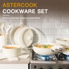 Astercook 21 Pcs Pots and Pans Set Non Stick, Ceramic