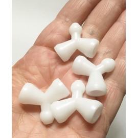 M03054 MOREZMORE 4 Pack 3/16" Jeton 4 "Y" 1B2S Fitting Connector for Jeton Ball Socket Flexible Armature for Toy Doll Bear Long Furby Plastic Doll Skeleton Armature