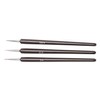 TRIXES Small Set of 3 Nail Art Brushes for Gel Acrylic