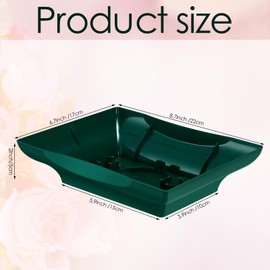 Mumufy 12 Pcs Floral Supplies Green Design Bowls for Flower Arrangements Floral Arrangements Supplies Containers Florist Decorative Bowls for Fresh Flower Holiday Wedding Party Decor