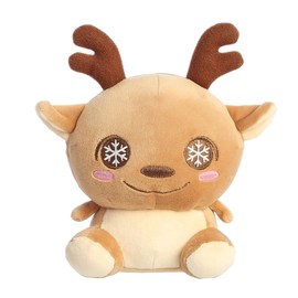 Aurora® Adorable Squishiverse™ Squishy Reindeer™ Stuffed Animal - Imaginative Play - Huggable Comfort - Brown 5.5 Inches
