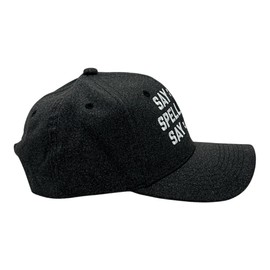 Say Eye Spell Map Say Ness Hat Funny Sarcastic Hidden Message Graphic Novelty Cap Funny Hats Cool Sarcastic Novelty Caps for Men Black - Standard