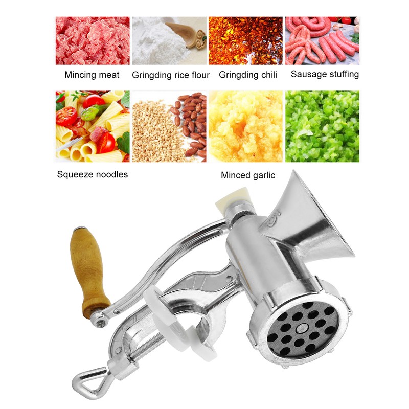 Manual Meat Food Grinder Sausage Stuffer Hand Meat Mincer Grinding