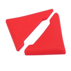 A ABSOPRO 2pcs PVC Universal Car Door Corner Edge Guards Bumper Protector Red Item Replacement