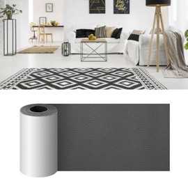 Hztyyier Cinta de Reparación de Cuero Profesional Suave y Delicada para Sofás, Asientos de Coche con Autoadhesivo, Reparación sin Costuras (Gris Oscuro)