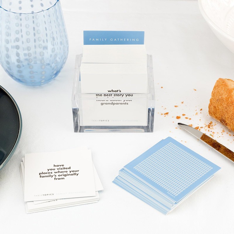 TableTopics Family Gathering Conversation Cards for Multi-Generational Get Togethers with