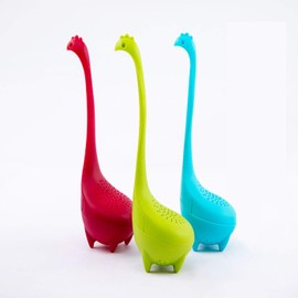 Dinosaur tea strainer, tea colander, food grade silicone，Three-piece suit