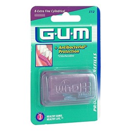 GUM Proxabrush Refills 8-Etra Fine Cylindrical 0.6mm (512)