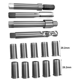 JMSMSH M12*1.25 Metric Thread Repair kit,10 28.2MM Stainless Steel Inserts