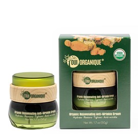 OUIORGANIQUE Certified Organic Rejuvenating Anti-Wrinkle Cream for All Skin types(sensitive skin) Turmeric