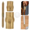 iplusmile 1 Set Walking Cane Hardware Kit Brass Tips Copper