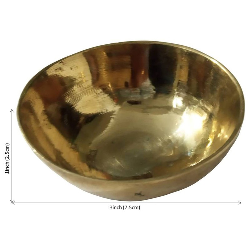 Purpledip Kansa 12163 - Cuenco de masaje ayurvédico (bronce)