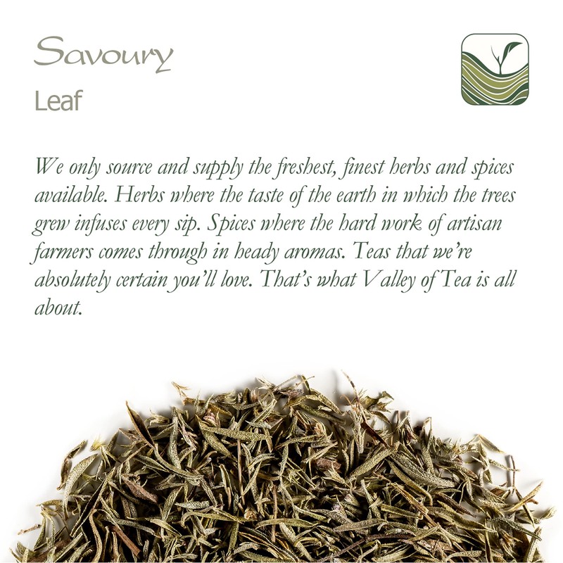 Savory Organic Culinary Whole Herb - Quality Savoury Leaf -