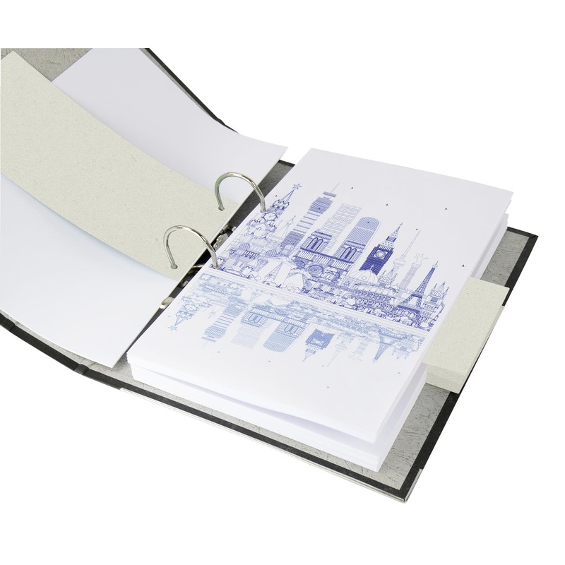 200 Dividers in White, 24 x 10.5 cm, Punched, 180