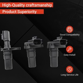 Powkos 3Pcs Input/Output Transmission Speed Sensor Set 319351XF00 Compatible with Nissan Altima Maxima Sentra Versa Rogue Juke Infiniti QX60 JX35 Replaces 319351XF01 319358E007 31935X420C