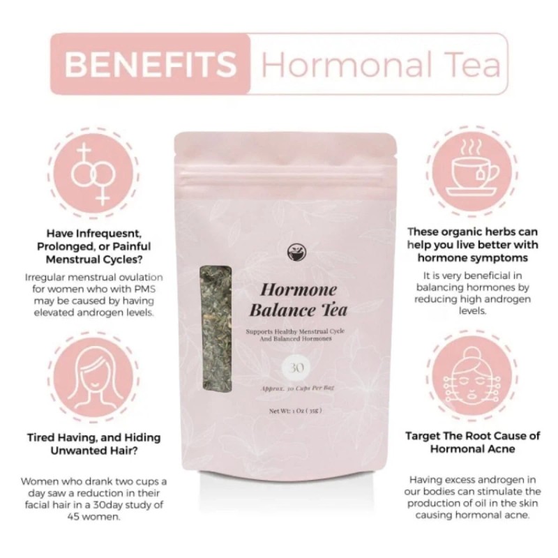 Maani Essence Hormone Balance Tea for Women, Organic Herbal Tea