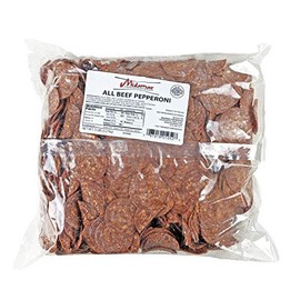 Midamar Halal Beef Pepperoni - Fully Cooked Sliced - 5 lb Bag