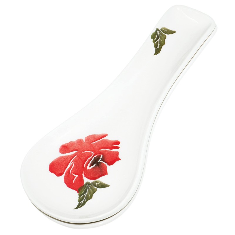 Lashuma Spoon rests, colourful poppy, set of 2 cutlery shelves,