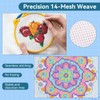 4 Pack 14 Mesh Needlepoint Canvas for Embroidery, Crochet, 20