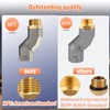 (1" NPT, 2PCS) Fuel Hose Swivel 360 Rotating Connector for