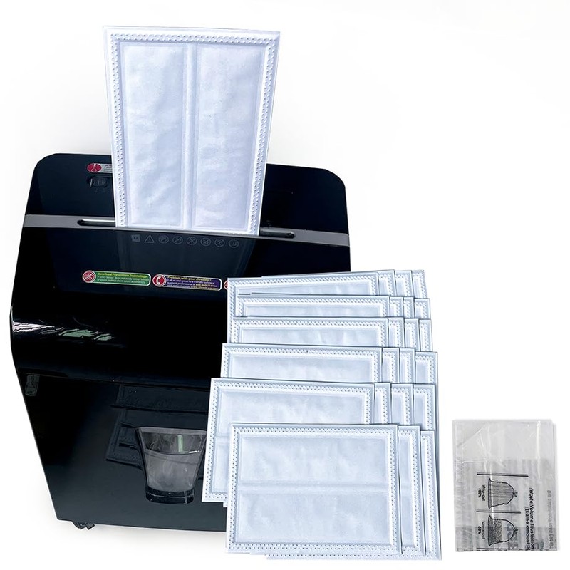 ASPAKELLE Paper Shredder Lubricant Sheets,24 Pack Paper Shredder Sharpening,8.5"x6"Sharpening &
