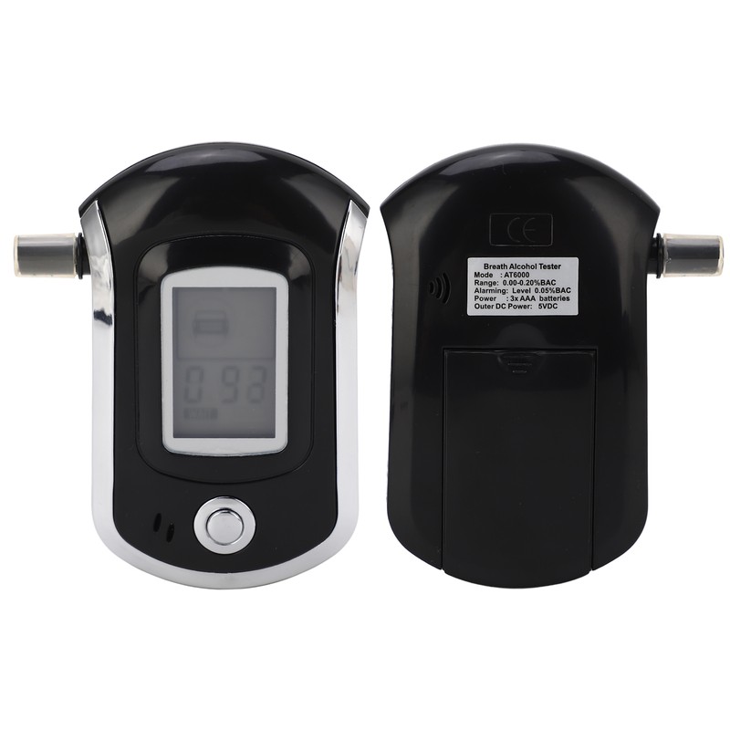 Digital Display Breath Tester Air Blowing Portable Drunk Detector with