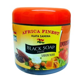 Africa Finest Natural Black Soap Paste (Fusion) (Exfoliate & Hydrate Skin) 450g