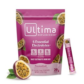 Ultima Replenisher Mezcla de bebida en polvo con electrolitos diarios  Maracuyá, 20 sobres  Paquetes de hidratación con 6 electrolitos y minerales... 