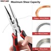 MAXPOWER Needle Nose Pliers, 8" Long Needle Nose Pliers &