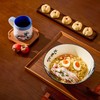 BICETTO Japanese Ramen Bowl Set with Great Wave Design -