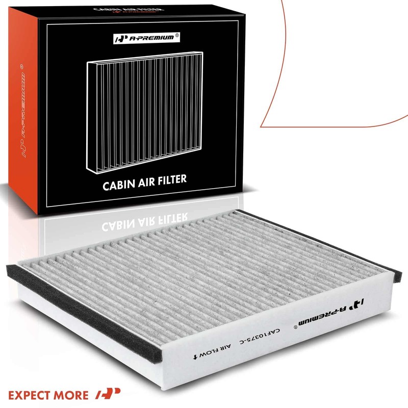A-Premium - Filtro de aire de cabina de 2 piezas